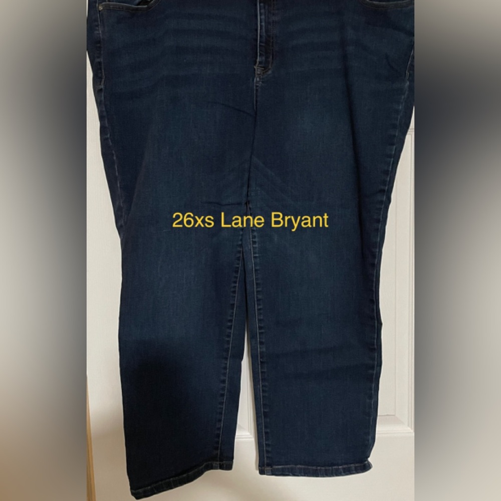 Lane Bryant Denim High-Rise Straight Jean Plus Size 26 can